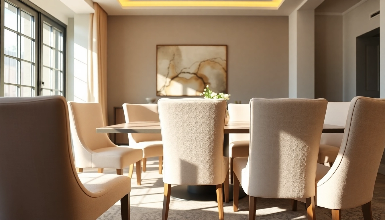 Enhance your dining area with stylish housses de chaises in modern designs.