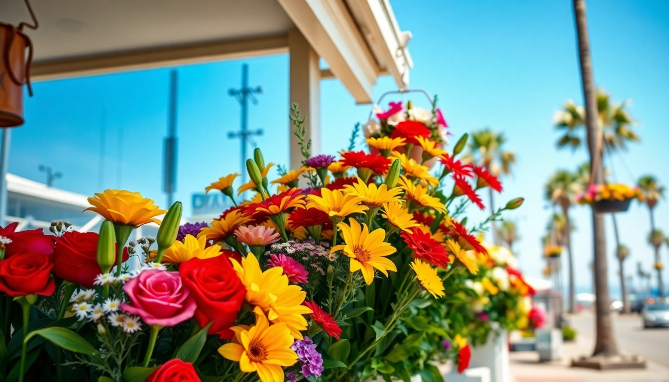 Discover vibrant arrangements from a Huntington Beach florist with fresh flowers on display.