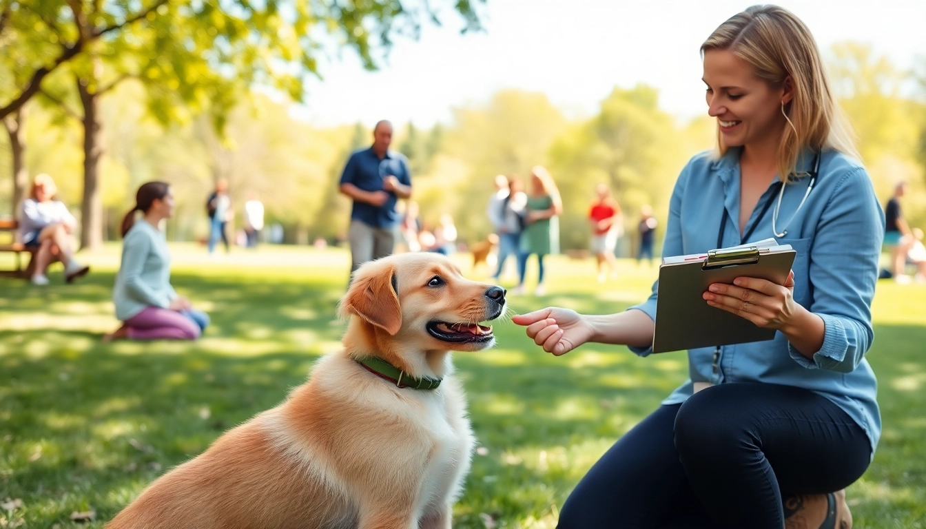 Improve your dog's behavior with expert Dog Training Irvine in a sunny park setting.