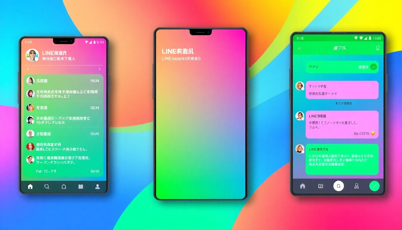 Download the intuitive line电脑版下载 interface showcasing features for seamless communication.