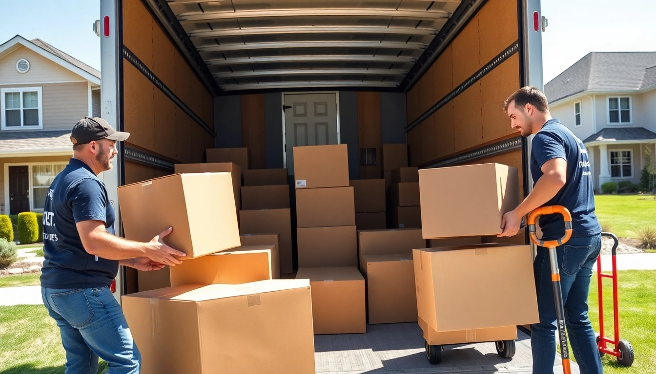 Affordable movers efficiently packing in a suburban area during a sunny day, symbolizing Cheap movers.