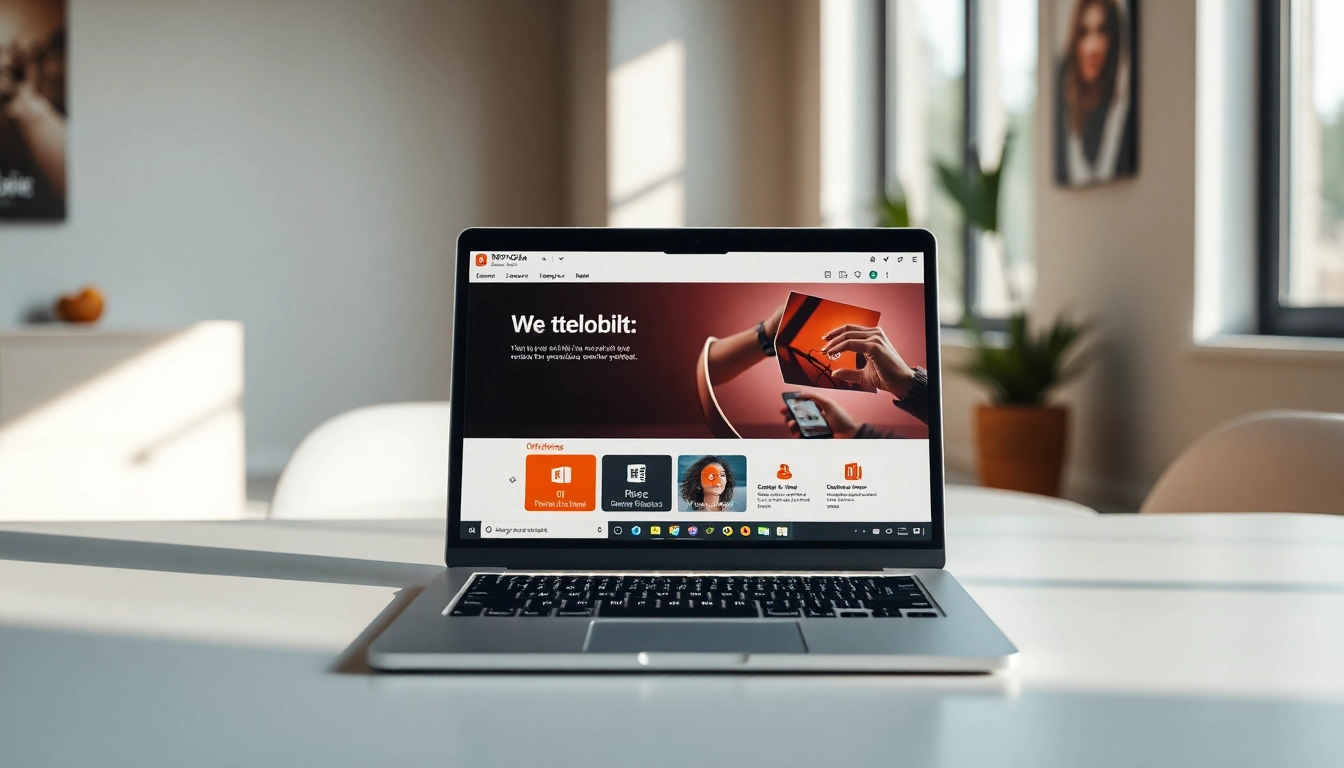 Download WPS Office: A user seamlessly using WPS Office for document creation in a bright workspace.