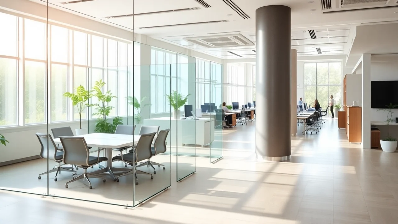 Stylish and Functional Movable Glass Partitions for Modern Workspaces