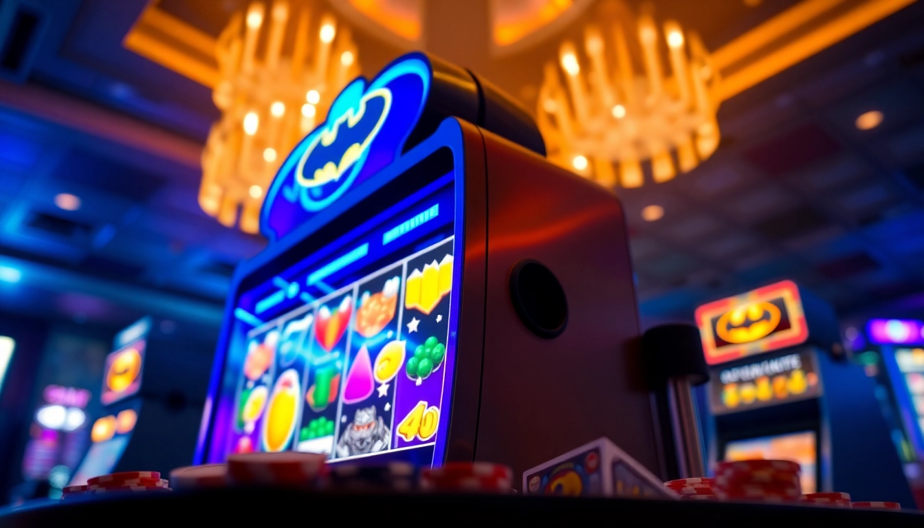 Jelajahi situs slot batman138 dengan slot machine bertema Batman yang menarik dan penuh warna.