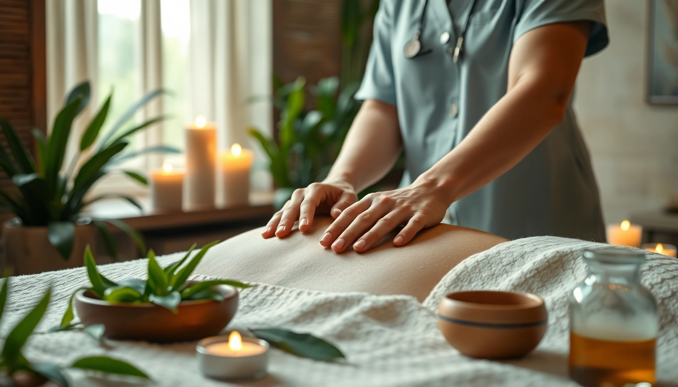 Behandeln Sie die Pancharma-Kur mit traditionellen Ölen in einem meditativen Spa-Umfeld.