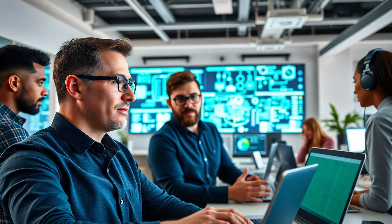 Enhancing Managed IT Services Markham with a collaborative team in a bright office.