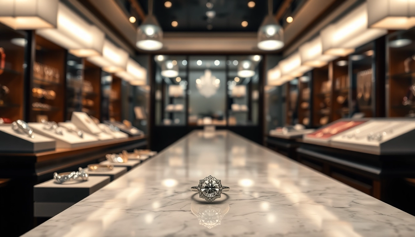 Admire stunning jewelry at jewelry stores near me showcasing elegant rings and necklaces in a luxurious setting.