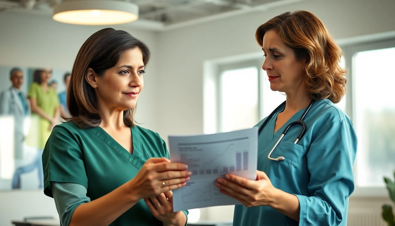 Nurse analyzing important aspects of the VDAP Program in a supportive and professional setting.
