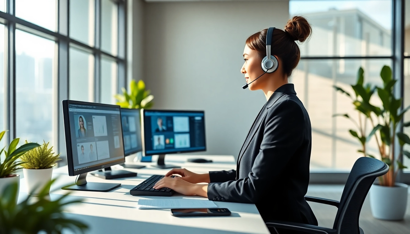 Enhancing customer interactions with a Virtual Answer Service in a professional office environment.