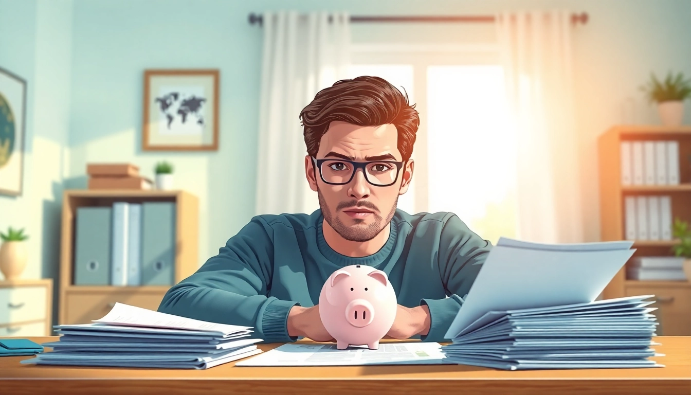 Person illustrating why is self-discipline the key to becoming a good saver? in a bright home office.