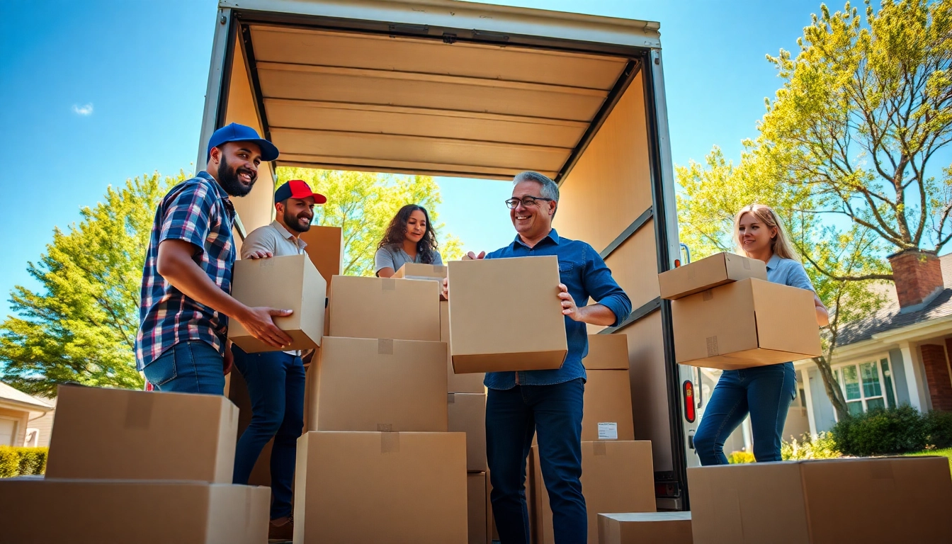Team of movers showcasing theToronto best moving company in action, packing boxes efficiently.