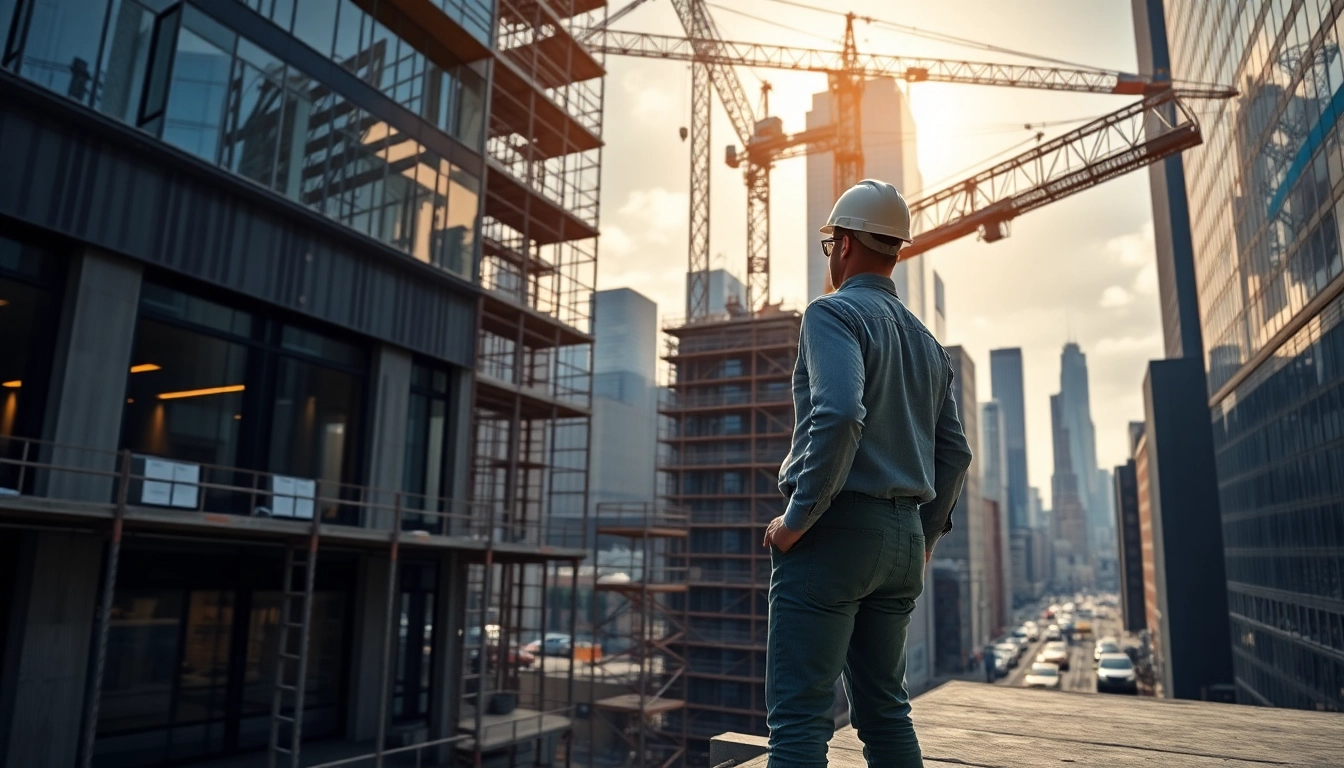 New York City Commercial General Contractor overseeing a vibrant construction site in NYC.