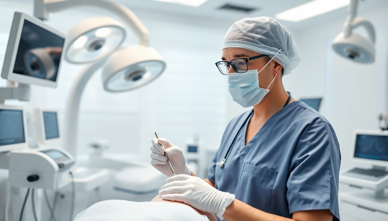 Schönheitschirurgie Braunschweig: Ästhetischer Chirurg bei einem modernen Eingriff.