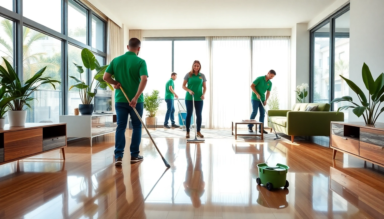 Ensure bond cleaning brisbane meets high standards with a professional cleaning team in action.