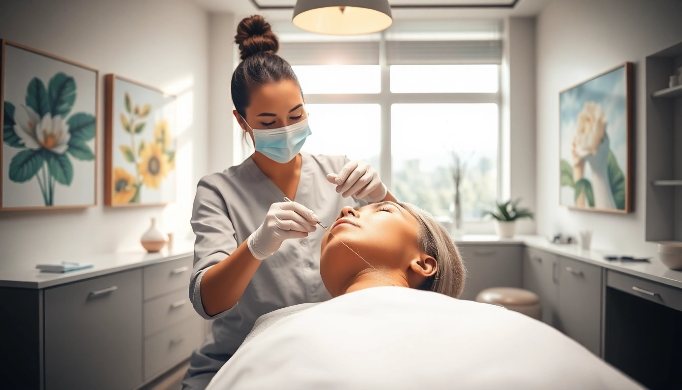Enhance your beauty with threads near me showcased in a serene medspa setting.