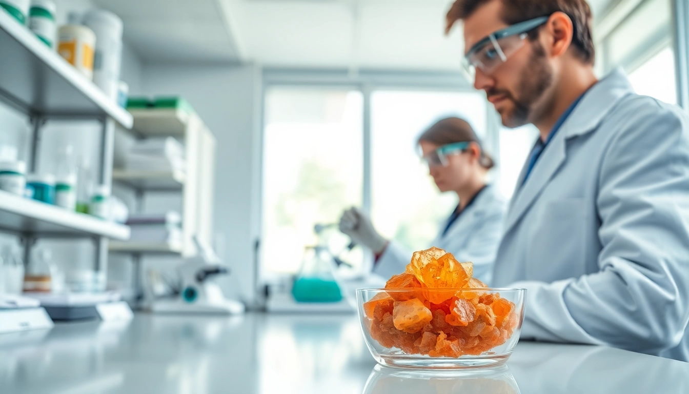 Analizowanie Lava Pure w laboratorium, gdzie prezentowane są jego wyjątkowe właściwości.