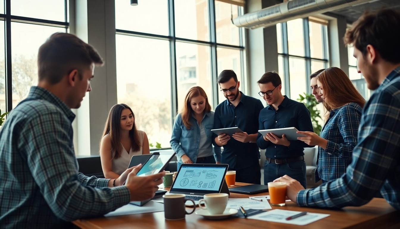 Creating innovative website design in kansas city with a collaborative team atmosphere.