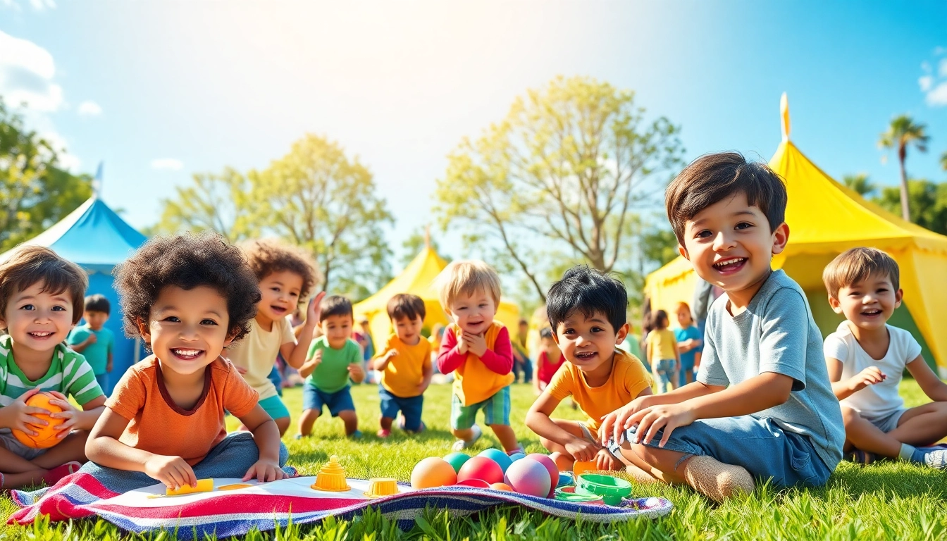 Children playing and enjoying activities at engaging holiday camps filled with fun and creativity.